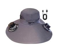Chapeau de protection UV - Chapeau rafraîchissant à énergie solaire, vacances à la plage Boonie | Chapeau de soleil d'été pour homme et femme, pêcheur, casquette de safari légère et pliable pour