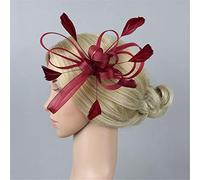 Chapeau de randonnée pour homme - Bandeau de thé - Plumes - Chapeau de fleurs - Chapeau de fête - En maille - Pour carnaval - Bandeau en tissu éponge (taille unique)