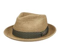 Chapeau de Raphia Crochet Fedora natural XL (60-61 cm)