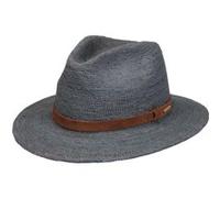 Chapeau de Raphia Maradino Crochet by Stetson bleu pigeon S (54-55 cm)