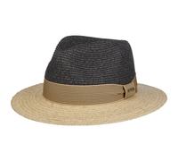 Chapeau de Raphia Twotone Traveller bleu foncé