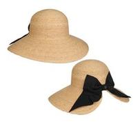 Chapeau de Raphia Wide Brim by Loevenich nature One Size