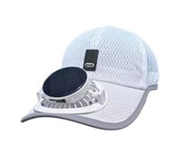 Chapeau de refroidissement à énergie solaire 600 mAh avec ventilation réglable rechargeable par USB pour la randonnée et la plage, chapeau de refroidissement solaire léger et respirant pour le