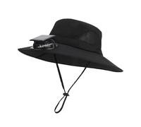 Chapeau de refroidissement à énergie solaire avec ventilateur de ventilation à large bord pour activités de plein air, voyage, randonnée, pêche, chapeau de refroidissement à énergie solaire