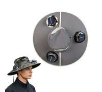 Chapeau de refroidissement à Triple ventilateur à énergie, 50 + protection, Rechargeable par USB pour les activités de plein air