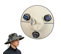 Chapeau de refroidissement à Triple ventilateur à énergie, 50 + protection, Rechargeable par USB pour les activités de plein air