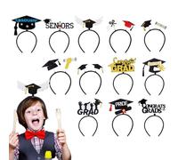 Chapeau de remise de diplôme - 12 décorations élégantes pour chapeau de remise de diplôme - Vêtements, chaussures et bijoux pour les enseignantes d'âge préscolaire - Classe sénior Célébrez