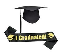 Chapeau de remise de diplôme pour le lycée, unisexe pour adulte | Chapeau de remise de diplôme et accompagnement de fin d'année - Accessoires photo classiques pour hommes, adultes, amis, adolescents