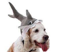 Chapeau de requin pour animal de compagnie, coiffe mignonne en peluche pour chiots et chatons de petite et moyenne taille, 27 x 34 x 13 cm