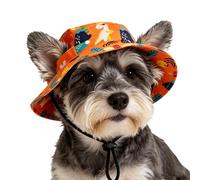 Chapeau de respirant pour chien avec ouvertures pour les oreilles | Design dôme pour chien pour séance photo, fête, été, extérieur, randonnée, promenade, races moyennes et grandes, chiot, chat