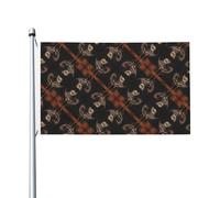 Chapeau de rodéo américain ouest - Drapeau quatre saisons - Drapeau de vacances double face avec boutonnière - Fond décoratif - Fournitures de fête