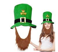 Chapeau de Saint Patrick - Déguisement du festival irlandais Shamrock Green | Hat for Men and Women, adolescents et adultes, équipement de fête de carnaval, tenue de fête, accessoire