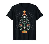 Chapeau de Sapin de Noël de Football T-Shirt