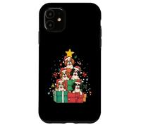 Chapeau de Sapin de Noël en Forme de Chien Cavalier King Charles Coque pour iPhone 11