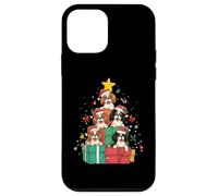 Chapeau de Sapin de Noël en Forme de Chien Cavalier King Charles Coque pour iPhone 12 Mini