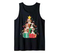 Chapeau de Sapin de Noël en Forme de Chien Cavalier King Charles Débardeur