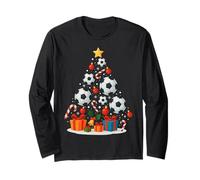 Chapeau de Sapin de Noël Joueur de Football Manche Longue