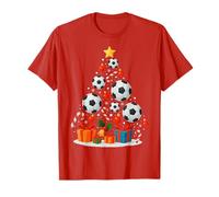 Chapeau de Sapin de Noël Joueur de Football T-Shirt