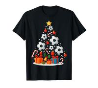 Chapeau de Sapin de Noël Joueur de Football T-Shirt