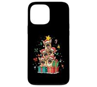 Chapeau de Sapin de Noël Mignon Berger Allemand Coque pour iPhone 13 Pro Max