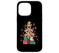 Chapeau de Sapin de Noël Mignon Berger Allemand Coque pour iPhone 14 Pro Max