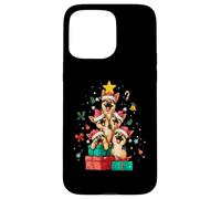 Chapeau de Sapin de Noël Mignon Berger Allemand Coque pour iPhone 15 Pro Max