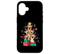 Chapeau de Sapin de Noël Mignon Berger Allemand Coque pour iPhone 16