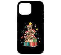 Chapeau de Sapin de Noël Mignon Berger Allemand Coque pour iPhone 16 Pro Max