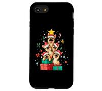 Chapeau de Sapin de Noël Mignon Berger Allemand Coque pour iPhone SE (2020) / 7/8