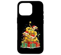 Chapeau de Sapin de Noël Mignon en Forme de Serpent Python Coque pour iPhone 16 Pro