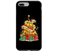 Chapeau de Sapin de Noël Mignon en Forme de Serpent Python Coque pour iPhone 7 Plus/8 Plus
