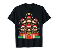 Chapeau de Sapin de Noël Mignon Kawaii Bigfoot Sasquatch Yeti T-Shirt