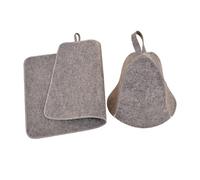 Chapeau de sauna anti-chaleur en feutre de laine épaisse - Turban pour cheveux - Séchage rapide - Serviette de sauna - Accessoires de salle de bain - Chapeau de sauna pour femme - Protège les cheveux