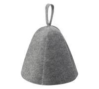 Chapeau De Sauna Chapeau de Sauna Anti-chaleur, 2 pièces, bonnet de douche en feutre de laine épaisse, Protection des cheveux, Spa Sauna, serviette de séchage(Grey)
