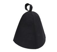 Chapeau de Sauna de Bain, Casquette élastique Durable pour Hommes, 2 Pièces, Cadeau Parfait pour Les Amateurs de Bien-être (Black)
