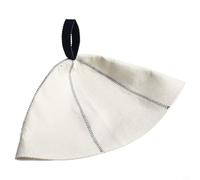 Chapeau de sauna en feutre chaud dans les environnements de sauna offrant une couverture frontale et une inclusion des oreilles (blanc (côté) (bleu)