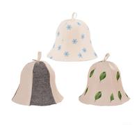Chapeau de sauna épais pour une rétention confortable de la chaleur pendant les sources chaudes (neige bleue)