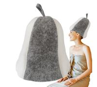 Chapeau de sauna pour femmes, a entendu le chapeau de sauna - Tespage pour cheveux secs quotidiens - sauna intérieur et infrarouge, le chapeau de douche protège contre la surchauffe et les cheveux