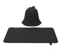 Chapeau de sauna pour une utilisation dans les installations de sauna public et les tentes de sauna privées pour offrir une protection et une couverture cohérentes du cuir chevelu (1 lot)