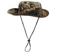 Chapeau de Seau Chapeau de Pêcheur pour Femme Homme Chapeaux de Brousse Extérieur Protection Soleil en Coton 2 Way 2 Wear - Camouflage Desséché Brindille 02