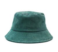 Chapeau de seau - Chapeau de seau en velours côtelé - Vert - Taille unique - Protection solaire - Mixte M