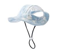 Chapeau de seau de chien, chapeau de soleil de chien | Caps de chat de protection solaire, Cat à cordon réglable Sunbonnet avec trous d'oreille Accessoires pour animaux de compagnie pour chaton et ext