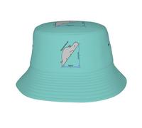 Chapeau De Seau Unisexe Math Hippo Chapeaux De Visière Respirant Été Bonnet De Soleil, pour Plage, Sports, Le Camping, La Randonnée, 56-58cm