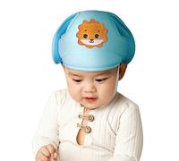 Chapeau de Sécurité Bébé Casque de Sécurité Réglable Antichoc Infantile Protection Tête Enfant Garçon Fille Capuchon Coussin en Coton Respirant Harnais Casquette Anti-chute Bonnet