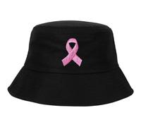 Chapeau De Sensibilisation Au Cancer du Sein, Rubans Roses, Chapeau De, Casquette De Pêcheur pour Femmes Hommes, Chapeau De Plage Pliable, Casquette De Randonnée pour D'été en