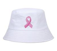 Chapeau De Sensibilisation Au Cancer du Sein, Rubans Roses, Chapeau De, Casquette De Pêcheur pour Femmes Hommes, Chapeau De Plage Pliable, Casquette De Randonnée pour D'été en