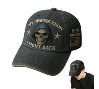 Chapeau de Sensibilisation au SSPT, Mes démons savent Que Je me Bat, Chaque Jour de Base de Baseball de Soutien Mental, des Chapeaux Vintage réglables pour Les Hommes Femmes
