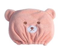 Chapeau de serviette de cheveux, chapeau de séchage de cheveux, Chapeau de | séchage de en forme d'ours de dessin animé doux, Turban d'essuyage, serviette à , chapeau de douche éla
