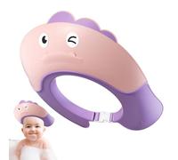 Chapeau de shower, bouclier de chapeau de douche pour, chapeau de bain enfant en forme de dinosaure réglable, bouchons de shampooing pour âgés de 6 mes ou plus