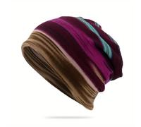 Chapeau de ski coloré pour homme et femme - Style décontracté, Multicolore., Taille M